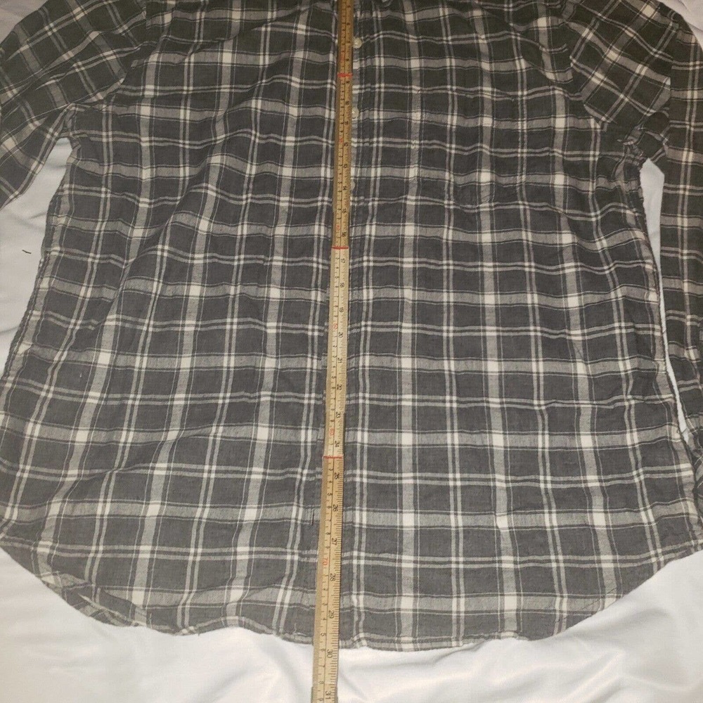 Rails Men's Connor Charcoal Cream Plaid Button Do… - image 5